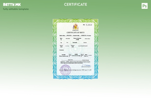 модерен стил на Барбадос од витално значење за извод од матична книга на роденит